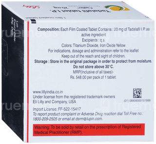 Cialis 20 MG Tablet 1